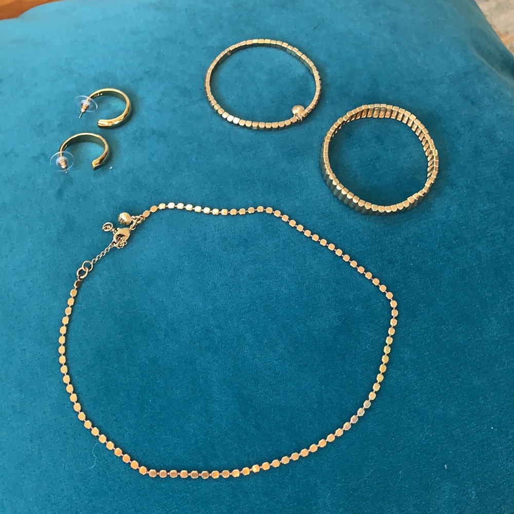 J.Crew gold jewelry bundle